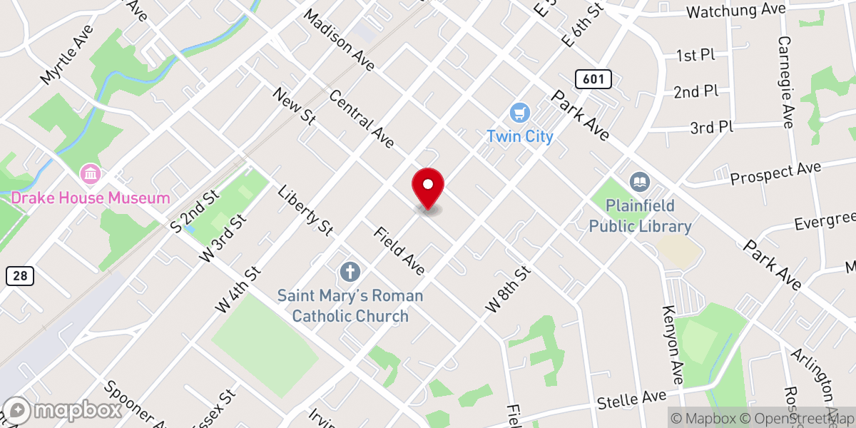 Map showing location of Community Church of God
