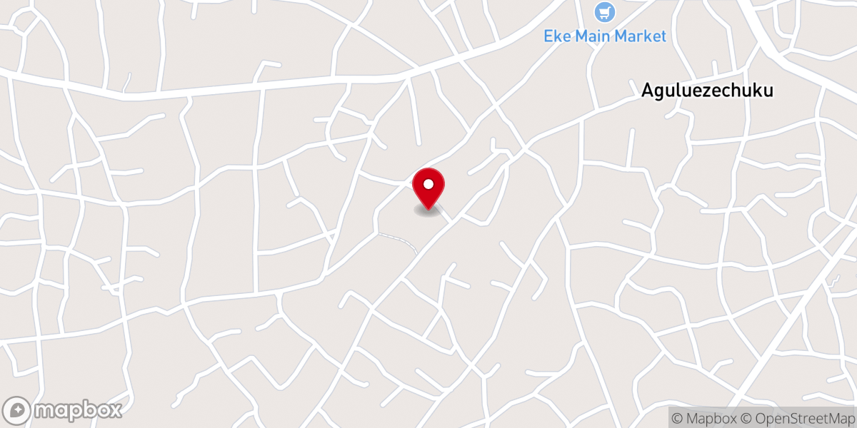 Map showing location of St Michael Anglican Church Ekwulobia