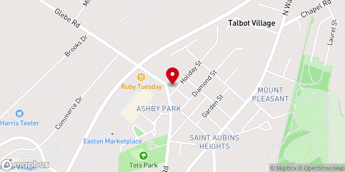 Map showing location of Magee Chapel