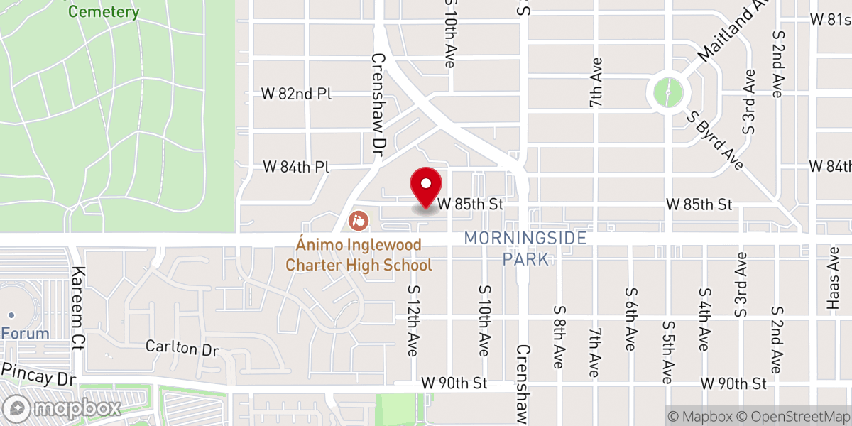 Map showing location of The Next Level Ministry