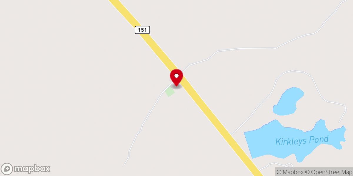 Map showing location of Beauford Baptist Church