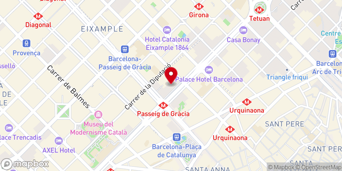 Map showing location of Gran Logia de España