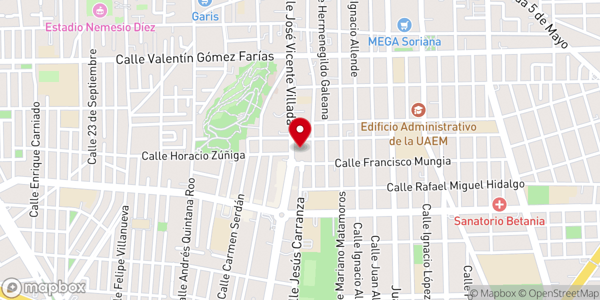 Map showing location of Iglesia de San José (El Ranchito)