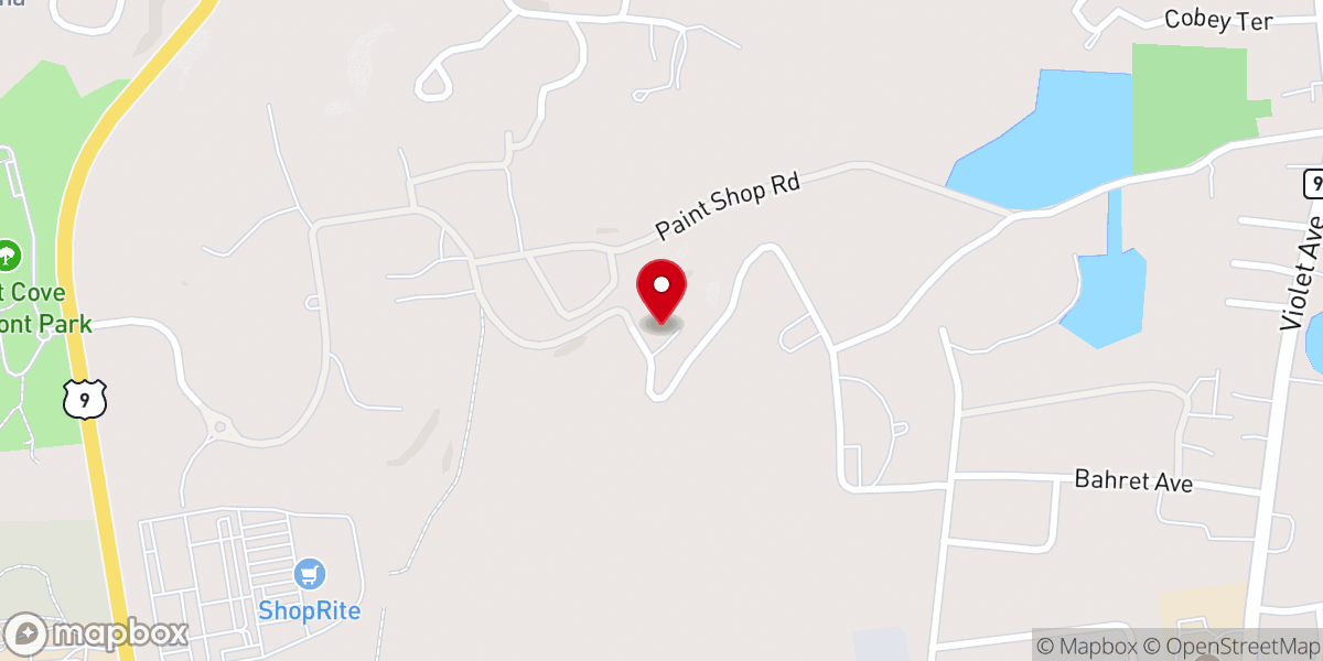 Map showing location of Our Lady of the Rosary Chapel - St. Peters Church