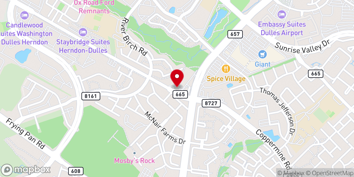 Map showing location of Beacon Hill Missionary Church