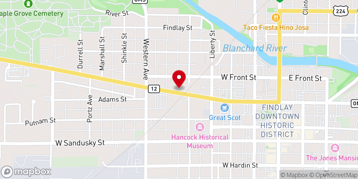 Map showing location of Pentecostal Faith Mission