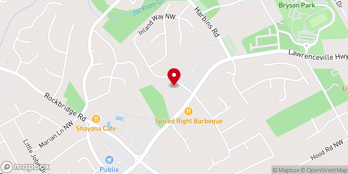 Map showing location of Iglesia Alfa y Omega Atl