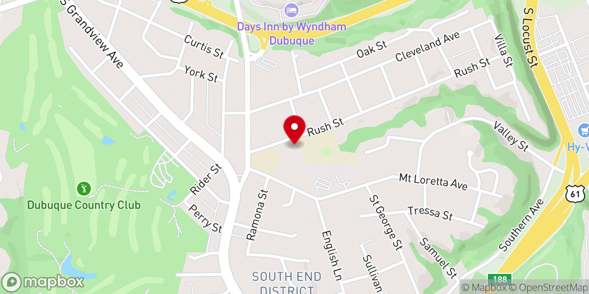 Map showing location of Saint Columbkilles Catholic Church