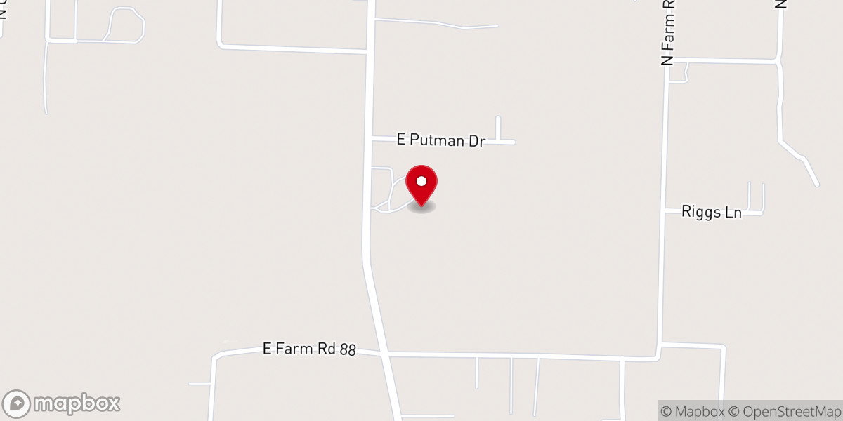 Map showing location of Northside Christian Church