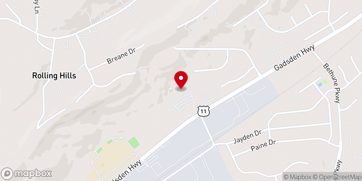 Map showing location of La Casa de Esperanza
