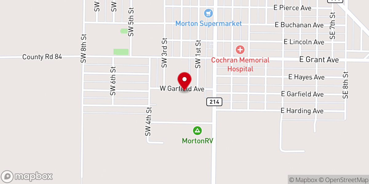 Map showing location of Oasis Worship Center