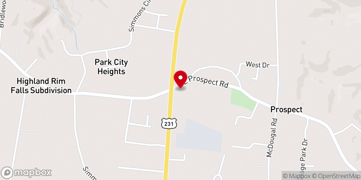 Map showing location of Wings of Love Ministries