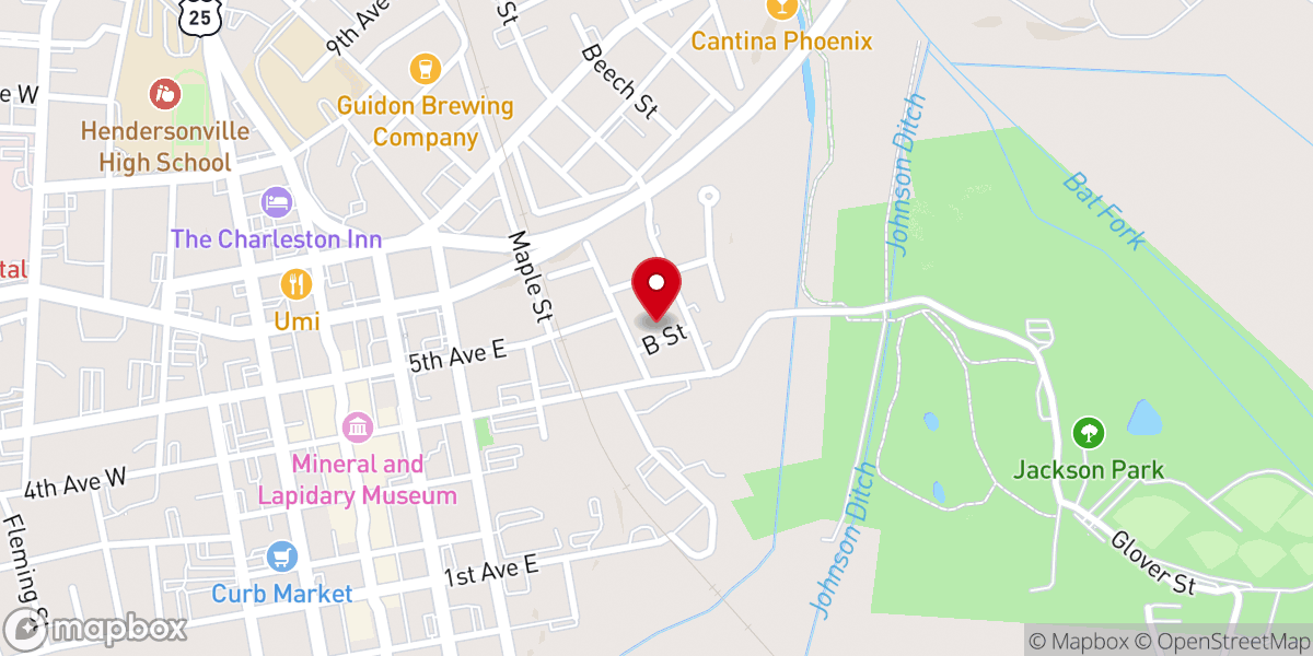 Map showing location of Contemporary First Baptist