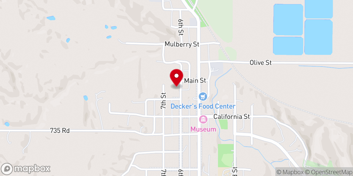 Map showing location of Saint Claras Catholic Church