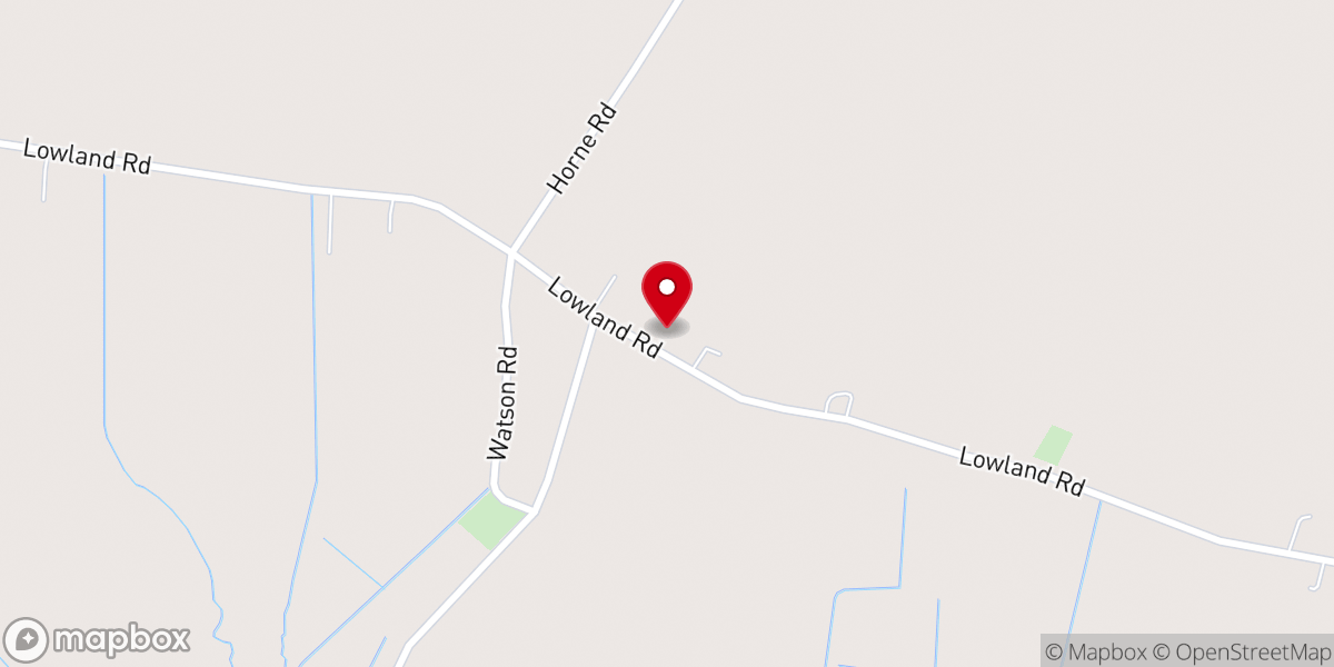Map showing location of Lowland Church of Christ