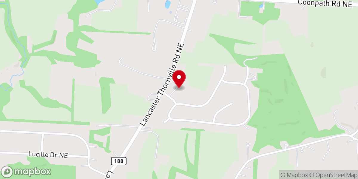 Map showing location of Lancaster Seventh Day Adventist