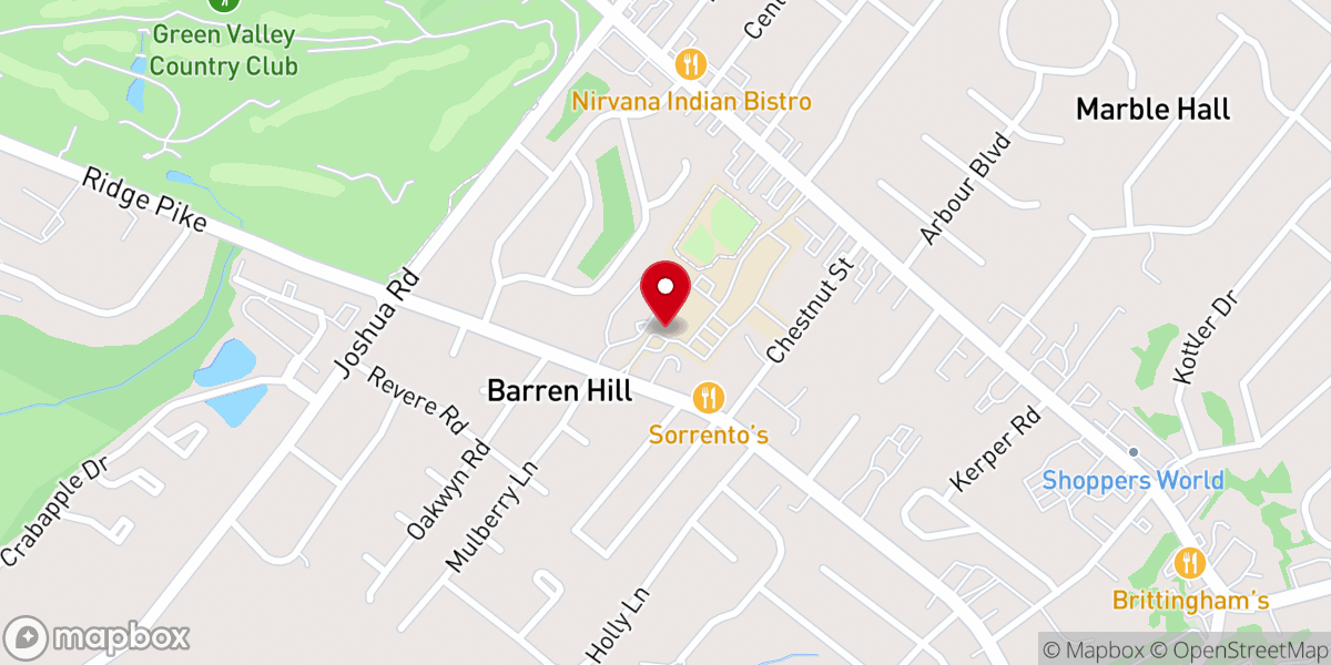 Map showing location of Saint Philip Neri Parish Church