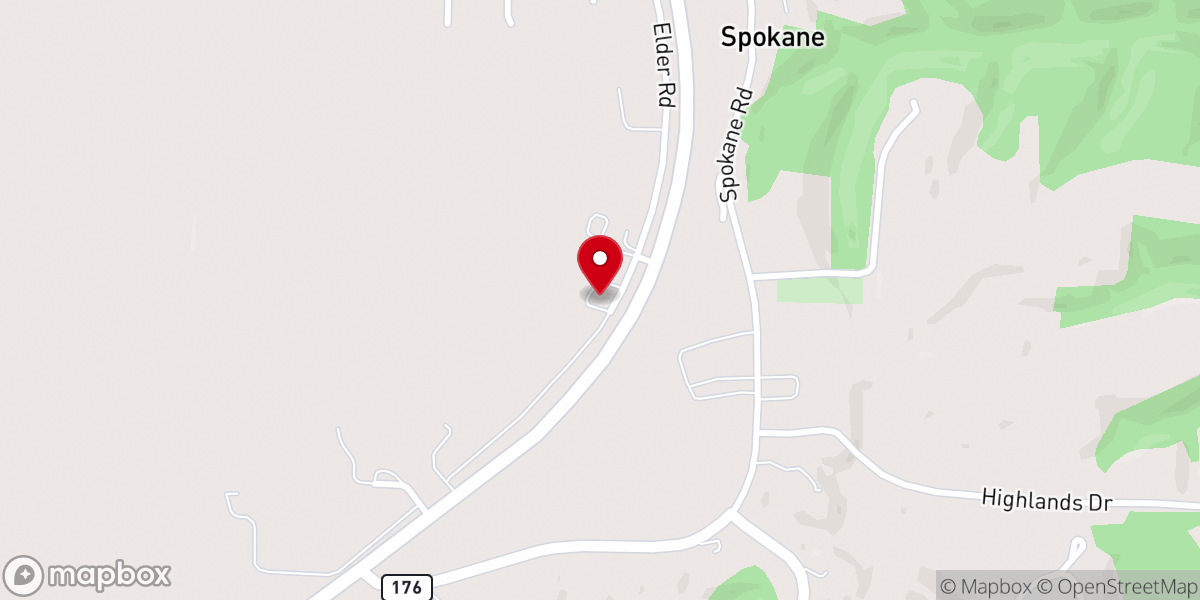 Map showing location of Life360 Spokane Church