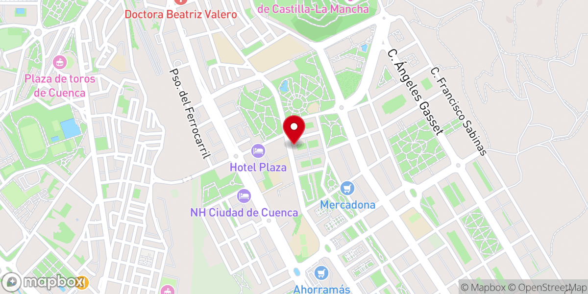 Map showing location of Centro Evangelístico Casa de Dios Filadelfia