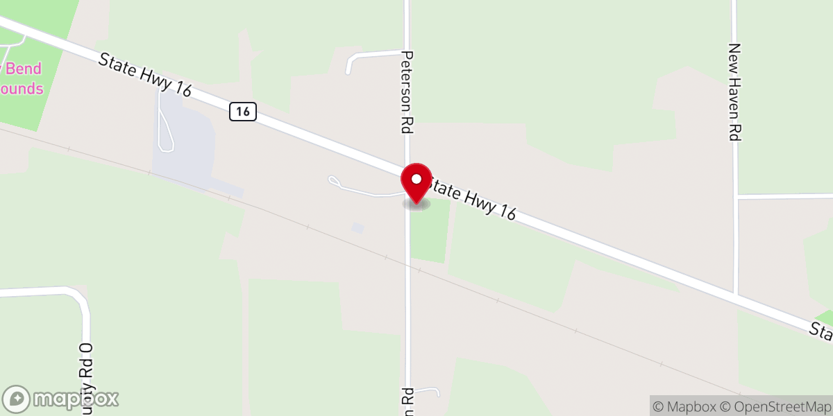 Map showing location of Newport Lutheran Church