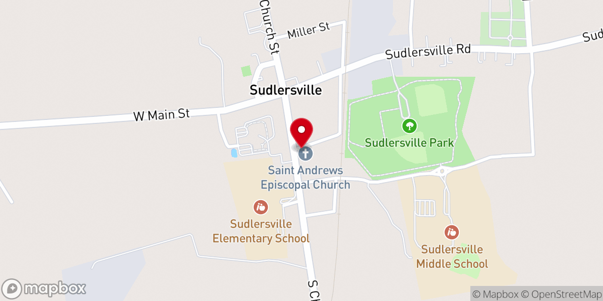 Map showing location of Saint Andrews Episcopal Church