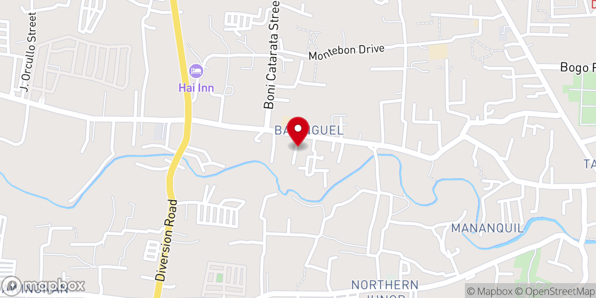 Map showing location of Church Of Christ DUMAGUETE