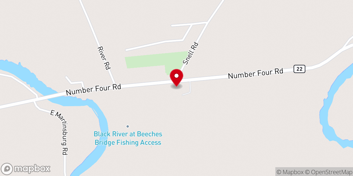 Map showing location of Hope Mennonite Fellowship