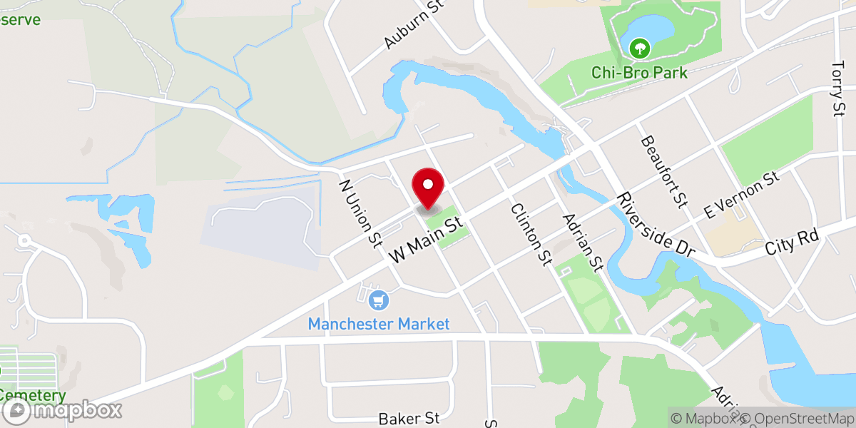 Map showing location of Saint Marys Roman Catholic Church