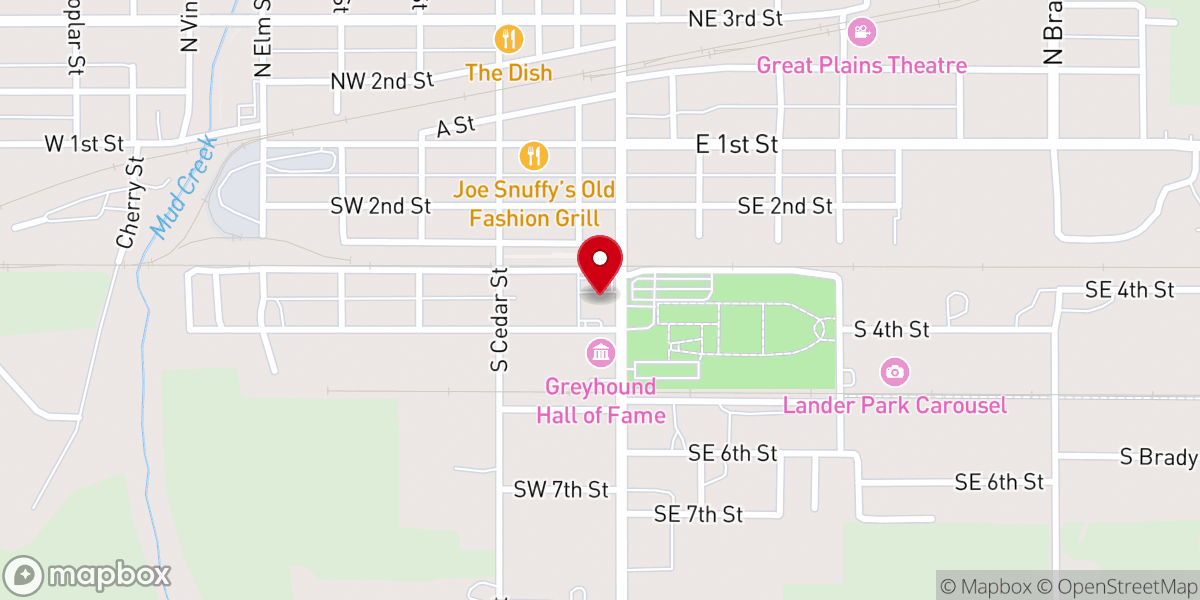 Map showing location of St Andrew's Catholic Church