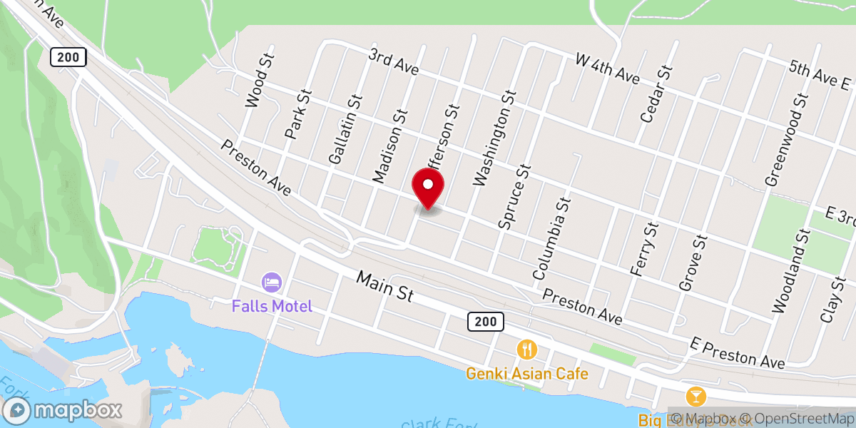 Map showing location of Our Saviors Lutheran Church