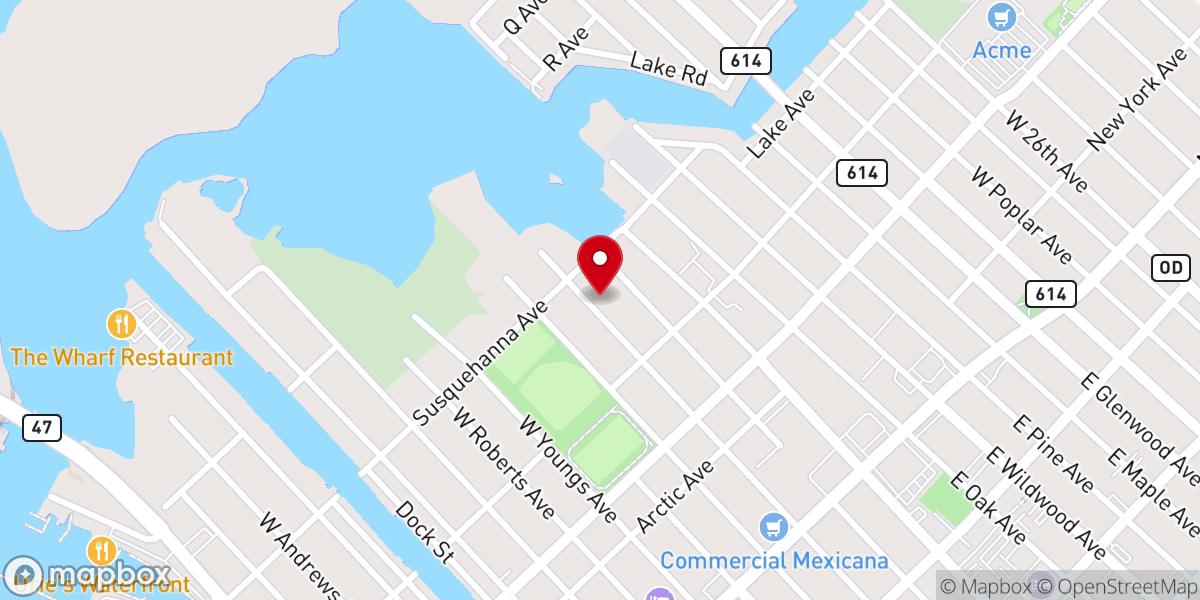Map showing location of Angel Visit Baptist Church