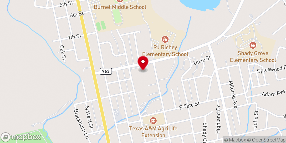Map showing location of First Methodist Church