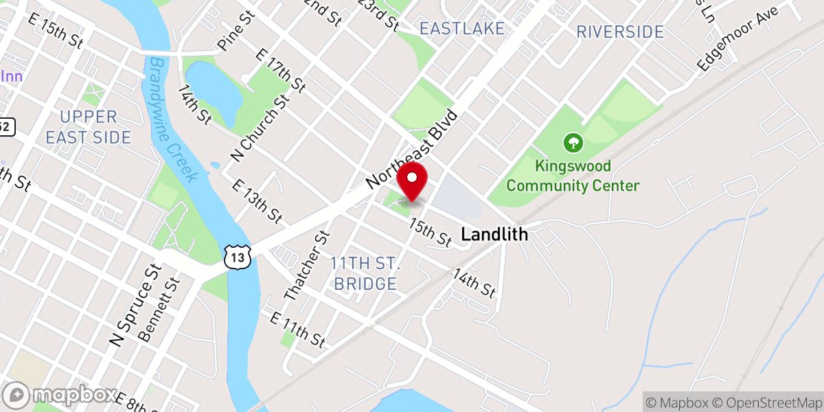 Map showing location of Riverside Pentecostal Church of Emmanuel