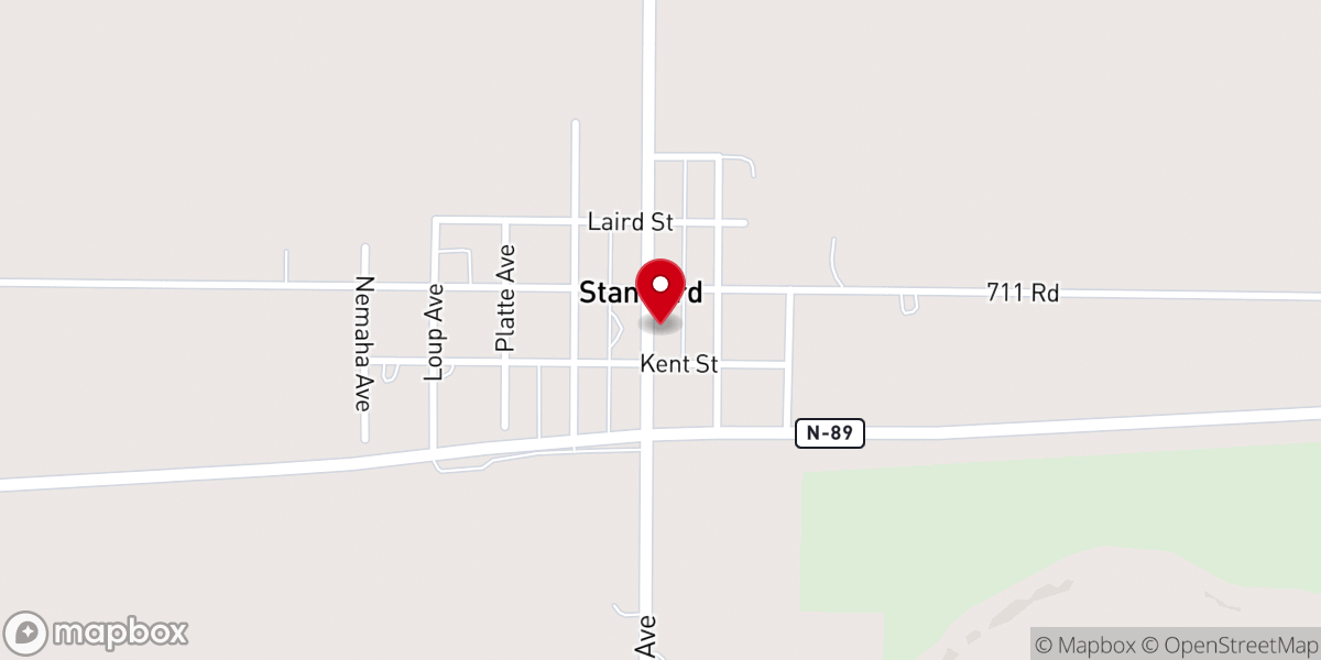 Map showing location of Freedom Baptist Church