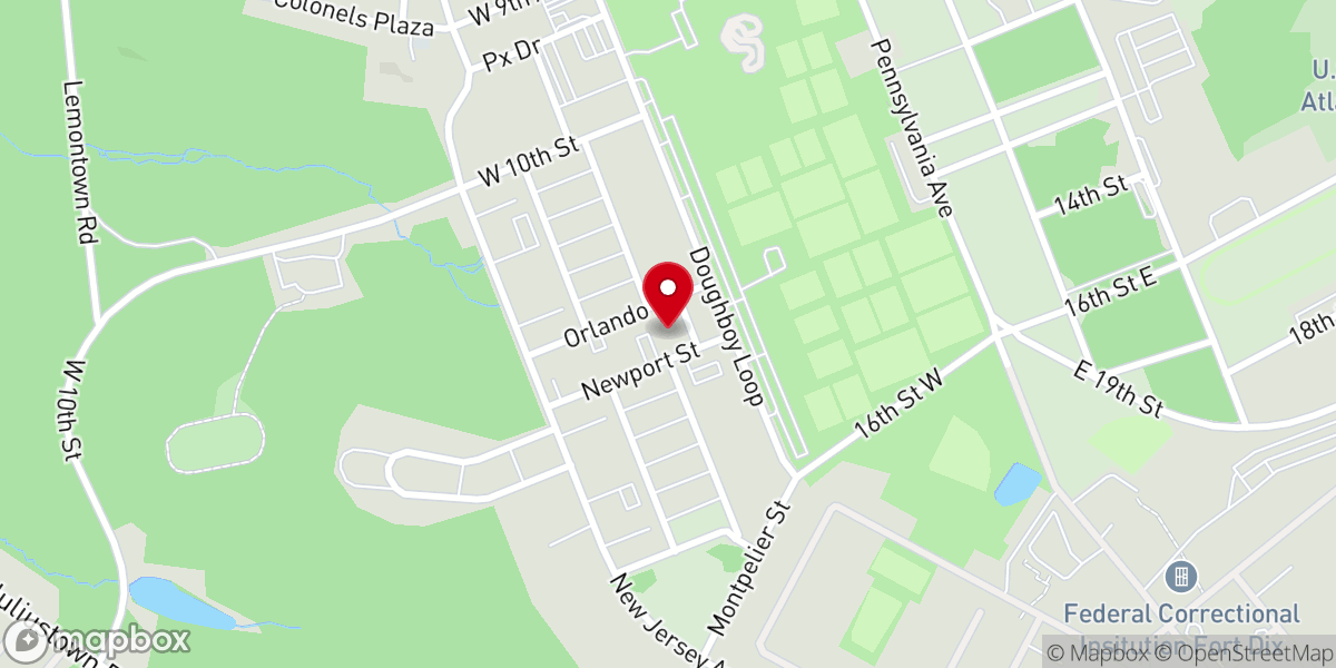 Map showing location of Soldier's Chapel