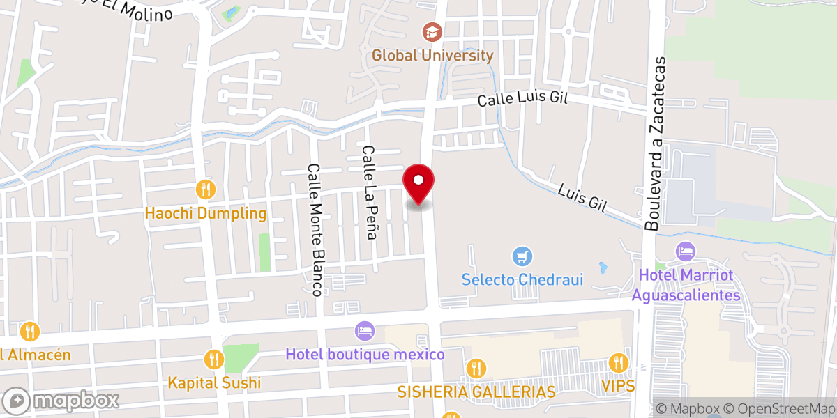 Map showing location of Iglesia Bautista Dios Todopoderoso