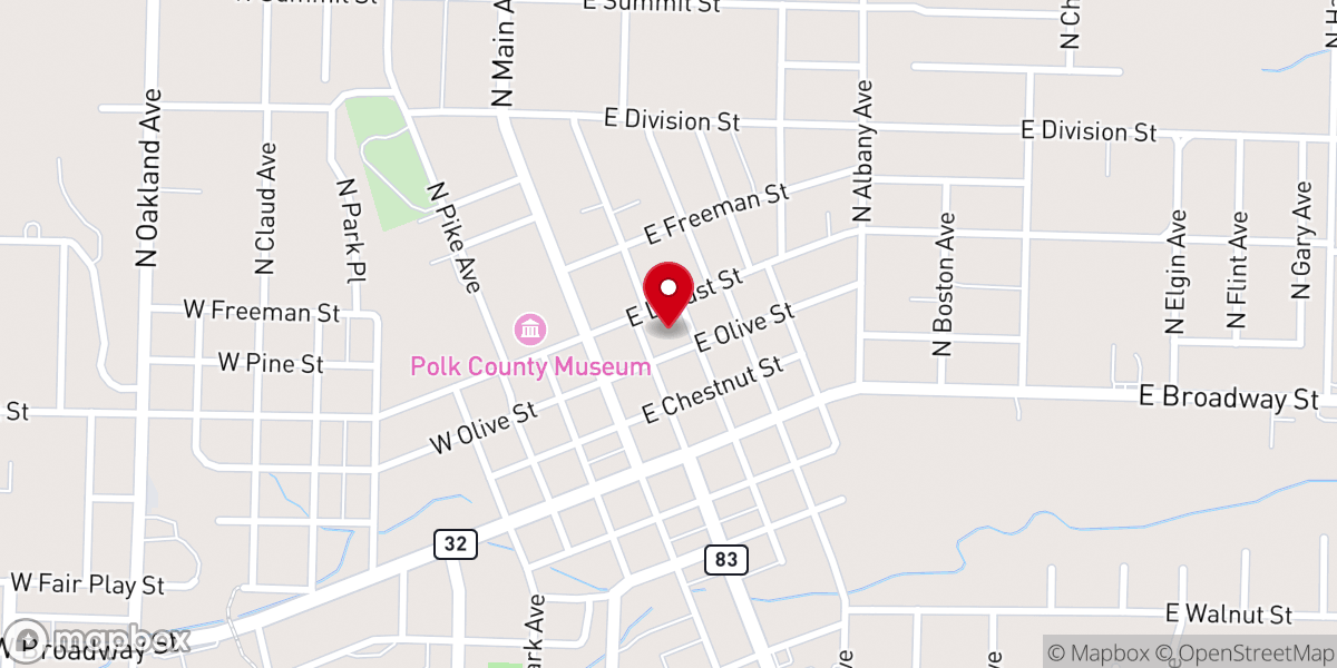 Map showing location of The White House @ FBC Bolivar