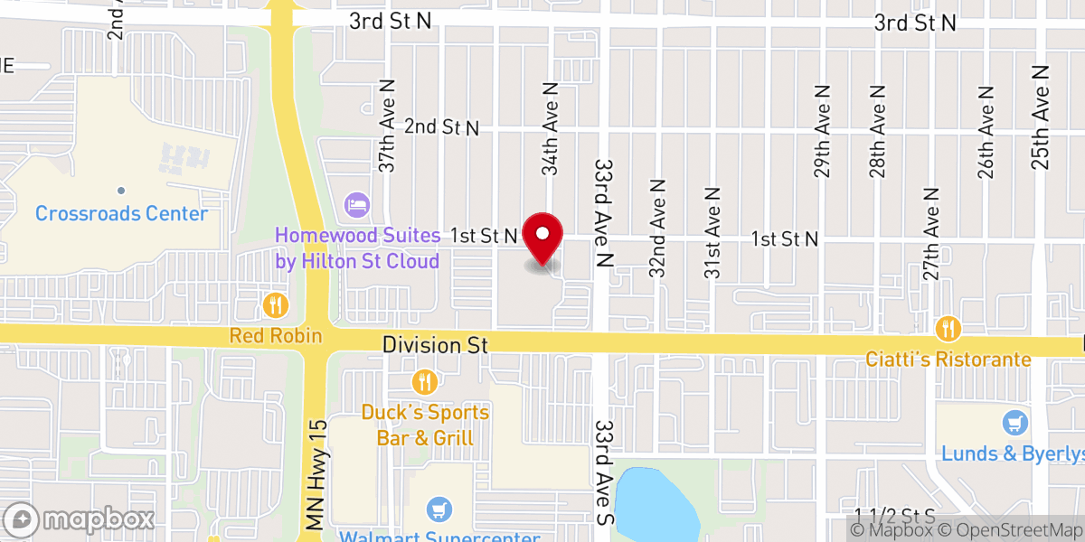 Map showing location of LifePoint Church