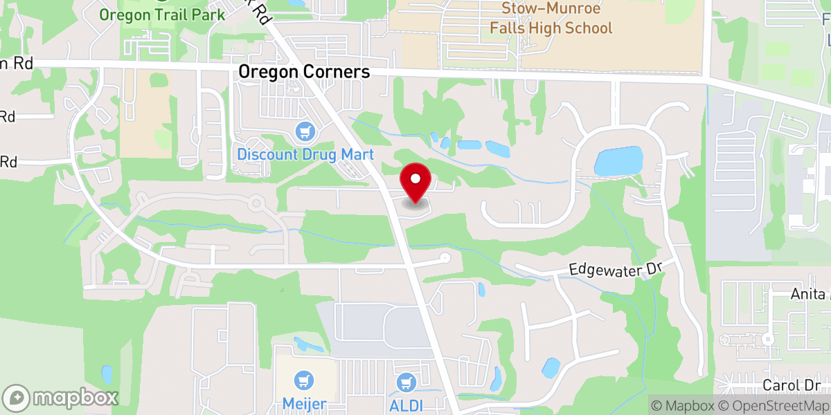 Map showing location of Freedom Hill Community Church