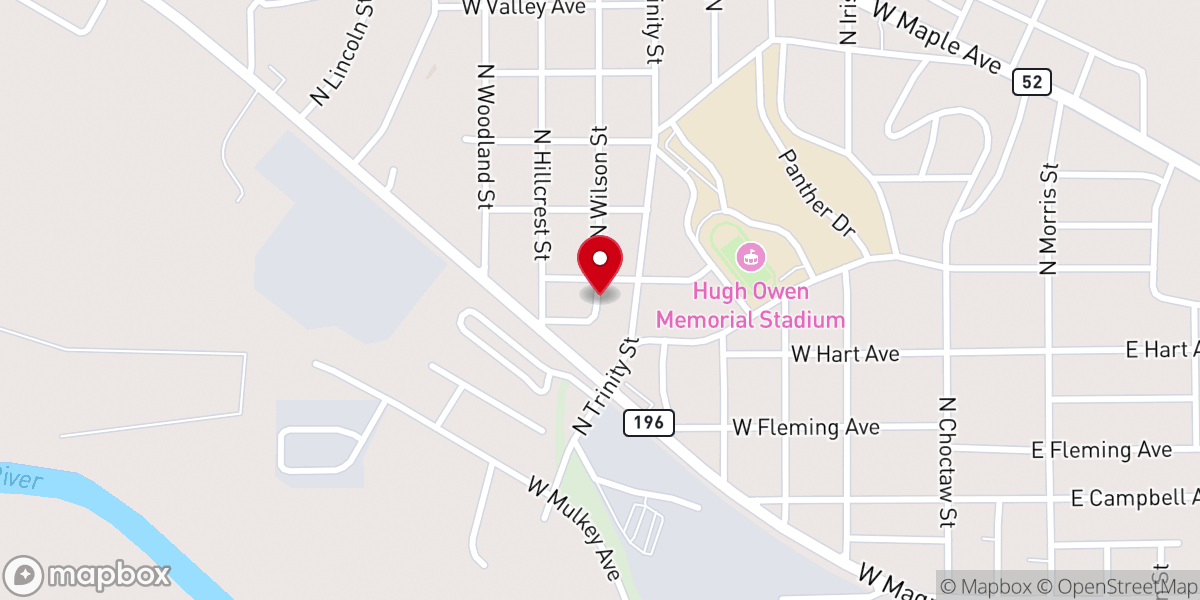 Map showing location of St Elizabeth Missionary Baptist Church