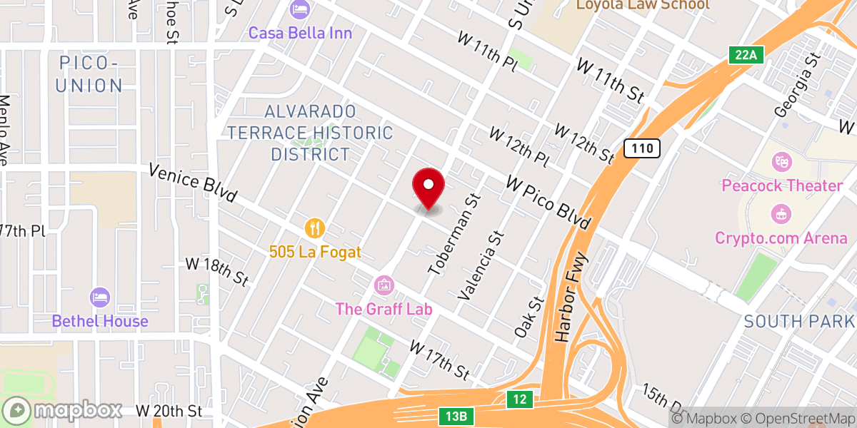 Map showing location of Sala Evangelica Columna y Apoyo de la Verdad