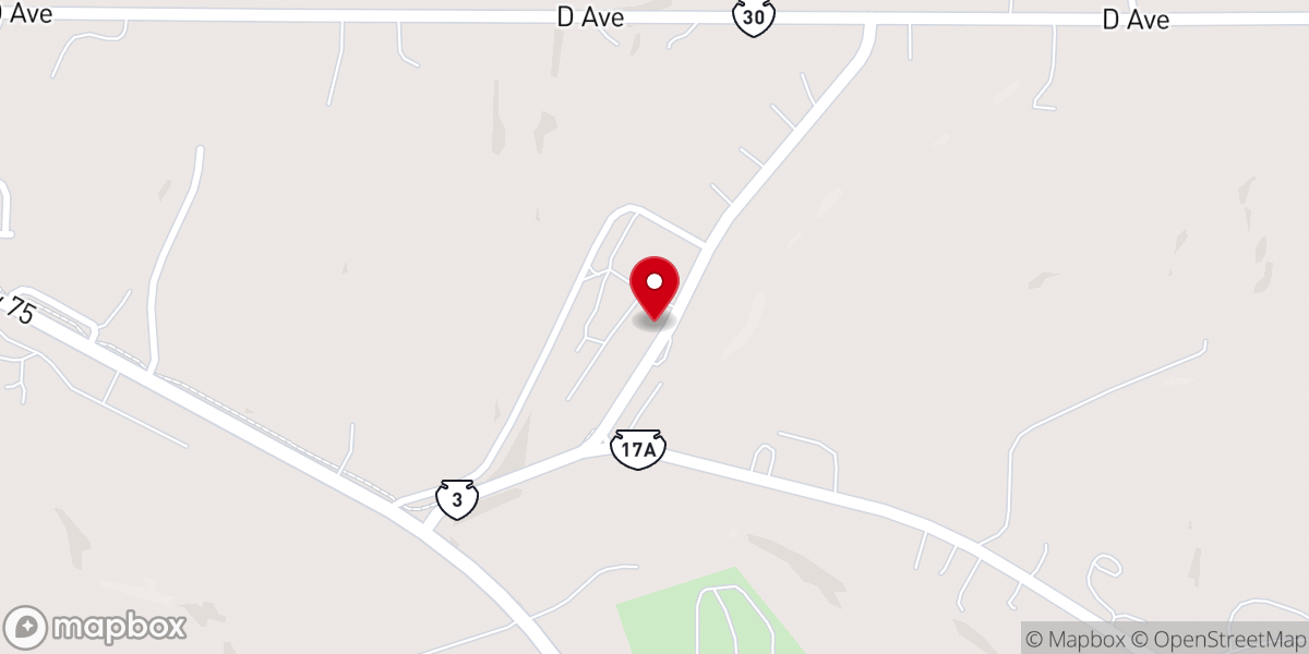 Map showing location of HoChunk Center