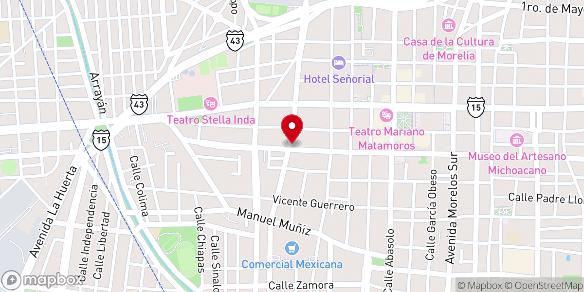 Map showing location of Rectoria del Santo Niño
