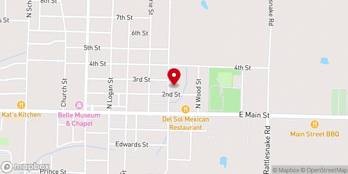 Map showing location of Charleston First Free Will Baptist Church