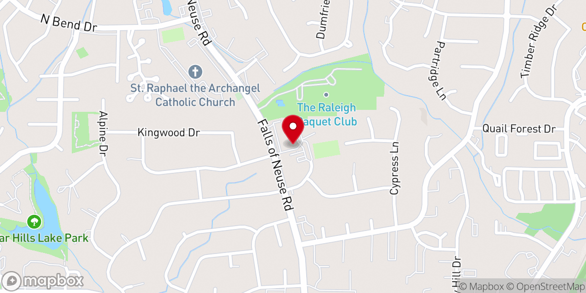 Map showing location of Friendship Baptist Church