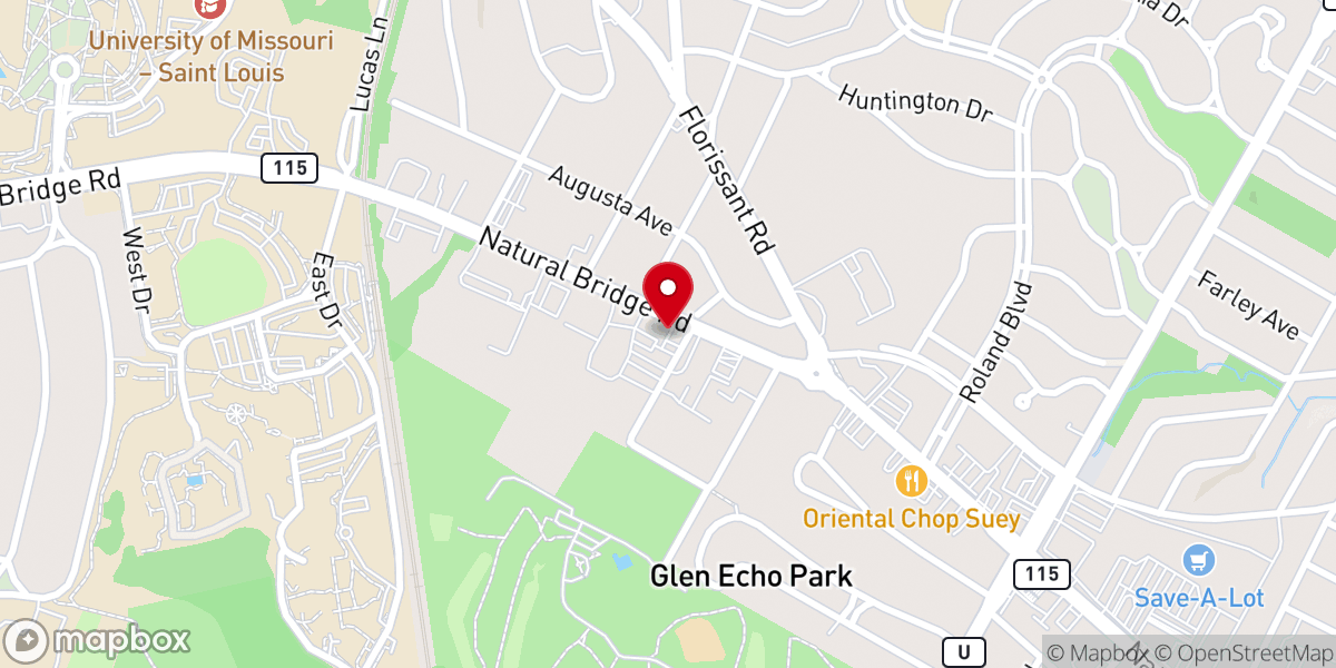 Map showing location of Saint Ann of Normandy Catholic Church