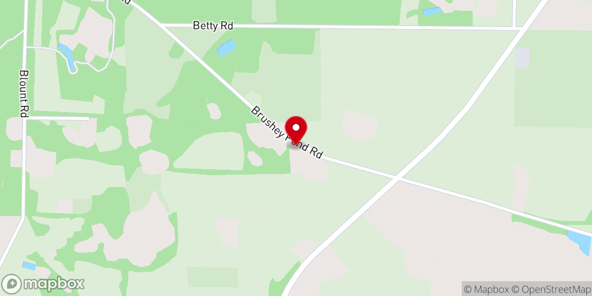 Map showing location of Hillside Church