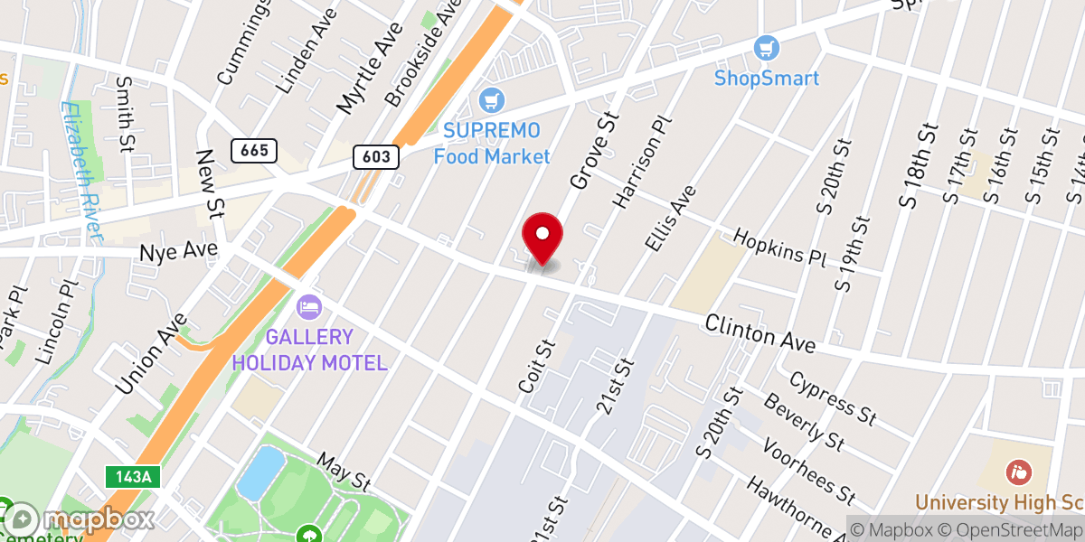 Map showing location of Shiloh House of Prayer Inc