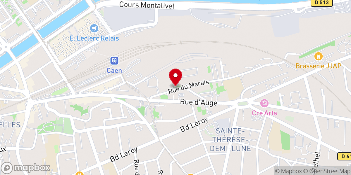 Map showing location of Chapelle Sainte-Paix