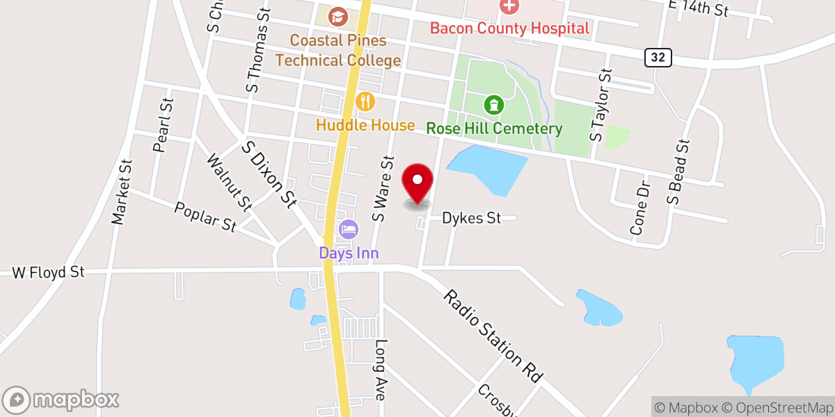 Map showing location of L&G Empowerment Center